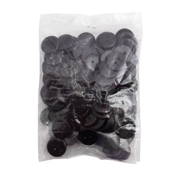 Пуговицы 2 прокола 32L (s.black (черный)), CX-K-22, 144 шт