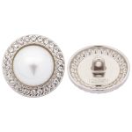 Пуговицы на ножке 36L=23 мм, металл, Silver (серебристый), 10 шт, MP15