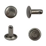 Хольнитены двухсторонние ⌀6 мм, h=6 мм, сталь, New Star №0, чер.никель, уп≈2000 шт