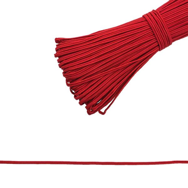 Шнур сутажный ⌀2.0 мм / 50 метров, красный