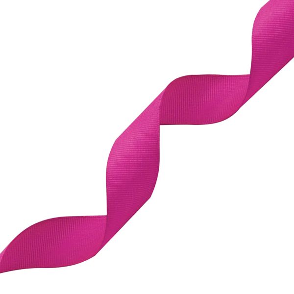 Лента репсовая (в рубчик) 25.0 мм, 016 фуксия, уп.18,28 м