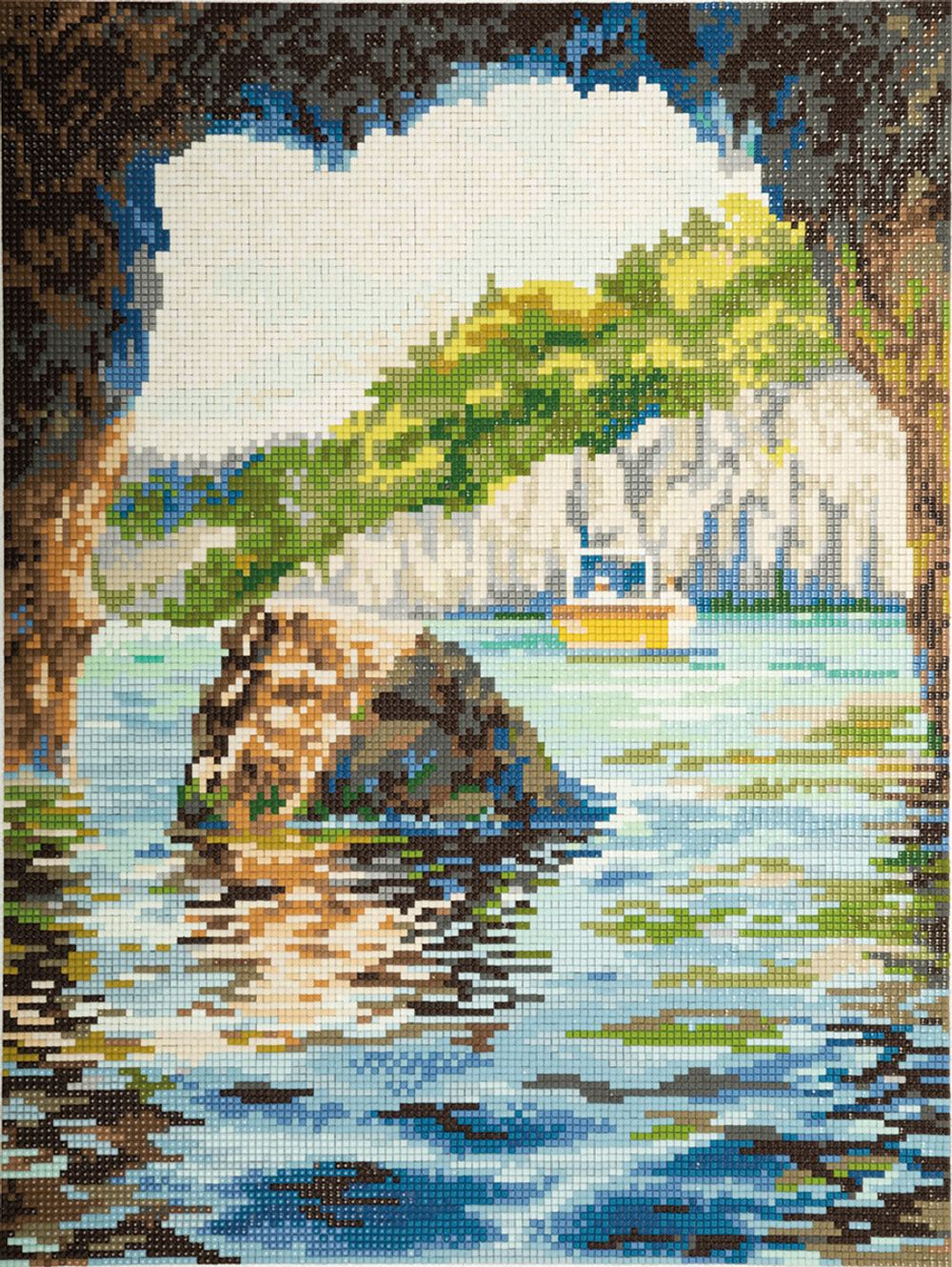 Алмазная (кристальная) мозаика Фрея, Греция. Остров Корфу, 30х40 см