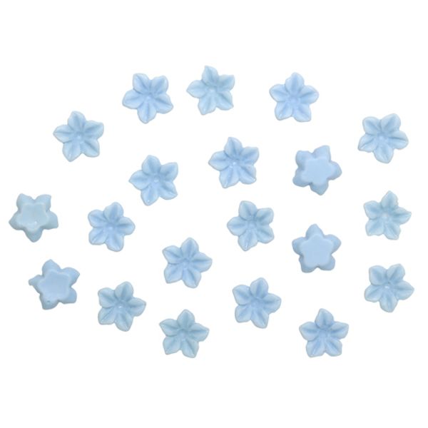 Цветочки для скрапбукинга, 6 мм, 20 шт в упак, голубой