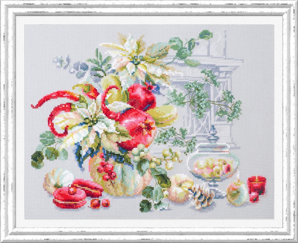 Набор для вышивания нитками Чудесная игла, Зимняя импровизация 32х25 см