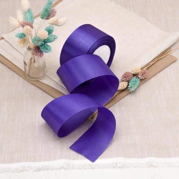 Лента атласная 1-сторонняя 50.0 мм / 22.86±1 метров, аналог 7730446, 121 василек, DDZ2401, Globus