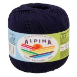 Пряжа Alpina Lily / уп.10 мот. по 50г, 175м, 121 т.синий