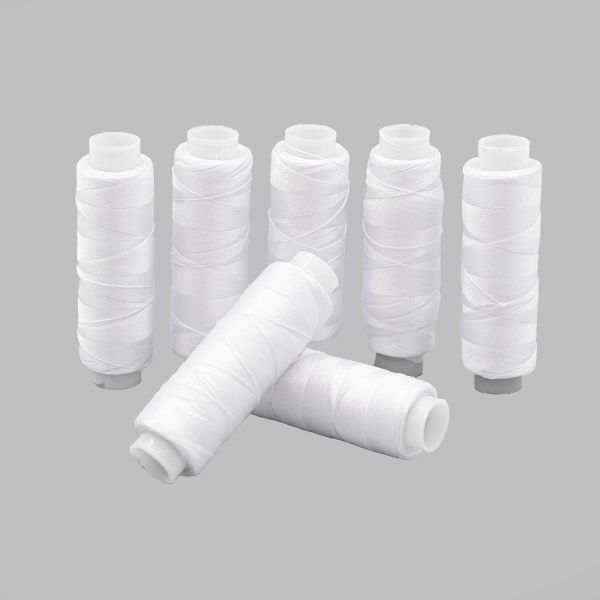 Нитки филаментные 100D/3, 182.9 м, набор, 7 катушек, Астра, 9021 белый