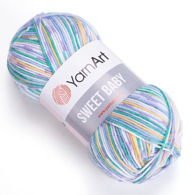 Пряжа YarnArt (ЯрнАрт) Sweet Baby / уп.5 мот. по 100 г, 300м, 913