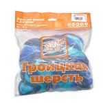 Шерсть для валяния Троицкая п/тонкая 1х100 г (до 29 мкр), мультиколор 6078