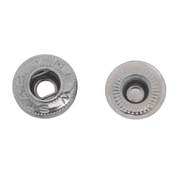 Кнопка Альфа (S-образная) ⌀15.0 мм, ≈720 шт, СТАЛЬ, черн. никель, NEW STAR