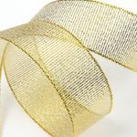 Лента металлизированная 25.0 мм / 22.85±1 метра, цв. золото, Magic4Hobby, упак. 4 шт