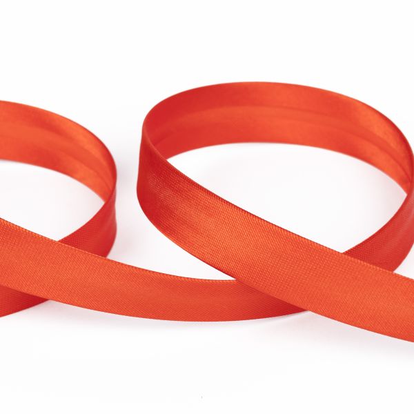 Косая бейка атласная 15 мм / 132±1 метра, В054 т.персиково-розовый, NGK-15P