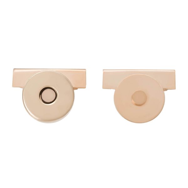 Замок застежка для сумки магнитный 20х17х14мм, 2 шт, LMKZ-001 золото