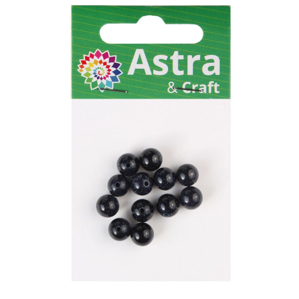 Бусины Голубой песчаник, 8 мм, 12 шт в упак, Astra&Craft /TOS/