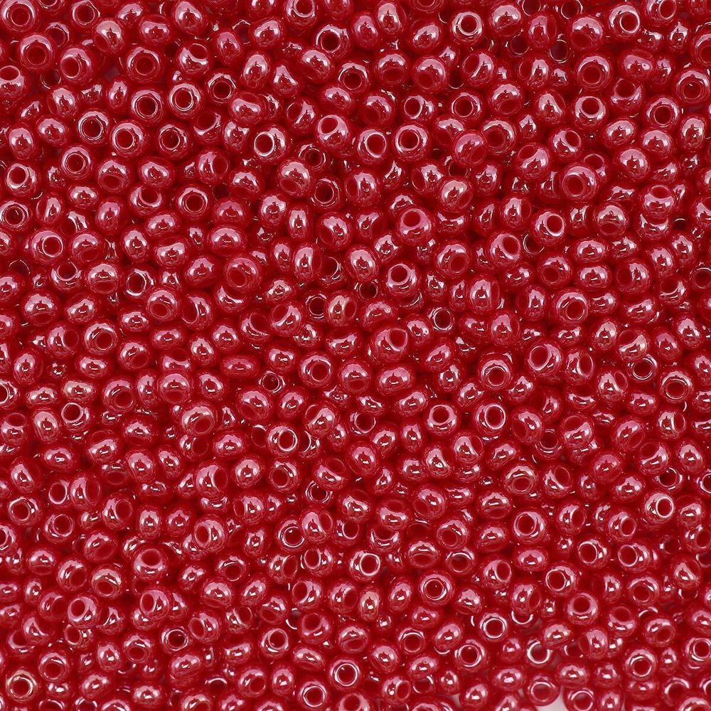 Бисер Preciosa непрозрачный с жемчужным покрытием, 10/0 (98190), круг. отв., 500 г