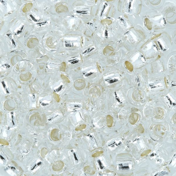 Бисер Toho 8/0 круглый (3 мм), 500 г, 0021 серебристый