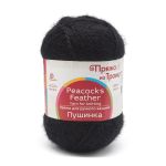 Пряжа Троицкая Пушинка / уп.10 мот. по 50 г, 225 м, 02 черный