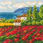 Алмазная (кристальная) мозаика Фрея, Жаркий полдень, 14х14 см