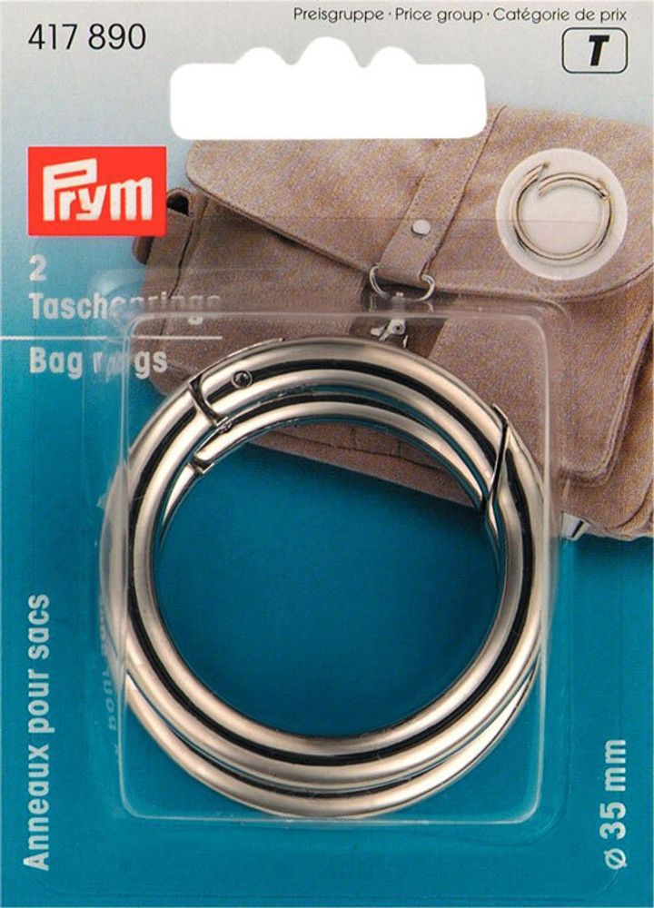Кольца для сумок, диаметр 35мм, Prym, 417890