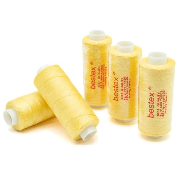 Нитки швейные бытовые Bestex 40/2, 365 м (400 ярд) / 10 кат., 013 шампанское