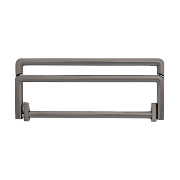 Пряжка прямоугольная 50 мм, металл (Pewter олово (черный никель)), МТ_1872, 6 шт