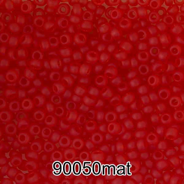 Бисер Preciosa 10/0 (2.3 мм), 500 г, 90050 mat (Ф641) оранжево-красный мат.