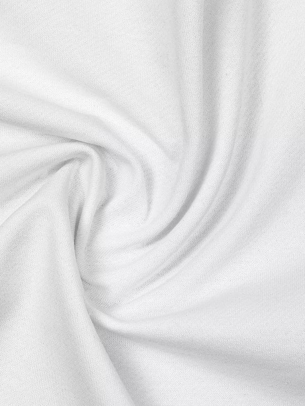 Футер 2-нитка петля поликоттон стрейч 220 г/м², 160 см / 3 метра, ФУТ2Х.TBY.ХЛ-ПЭ.БЕЛ.3, цв.белый