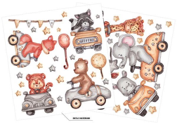 Набор интерьерных наклеек Озорные путешественники, Фрея ISRM-003