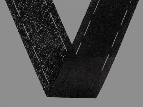 Лента корсажная клеевая перфорированная 60.0 мм / 200 метров, 50 г/м², цв. черный, 23650 9/1/40/1/9, БрючникоФФ