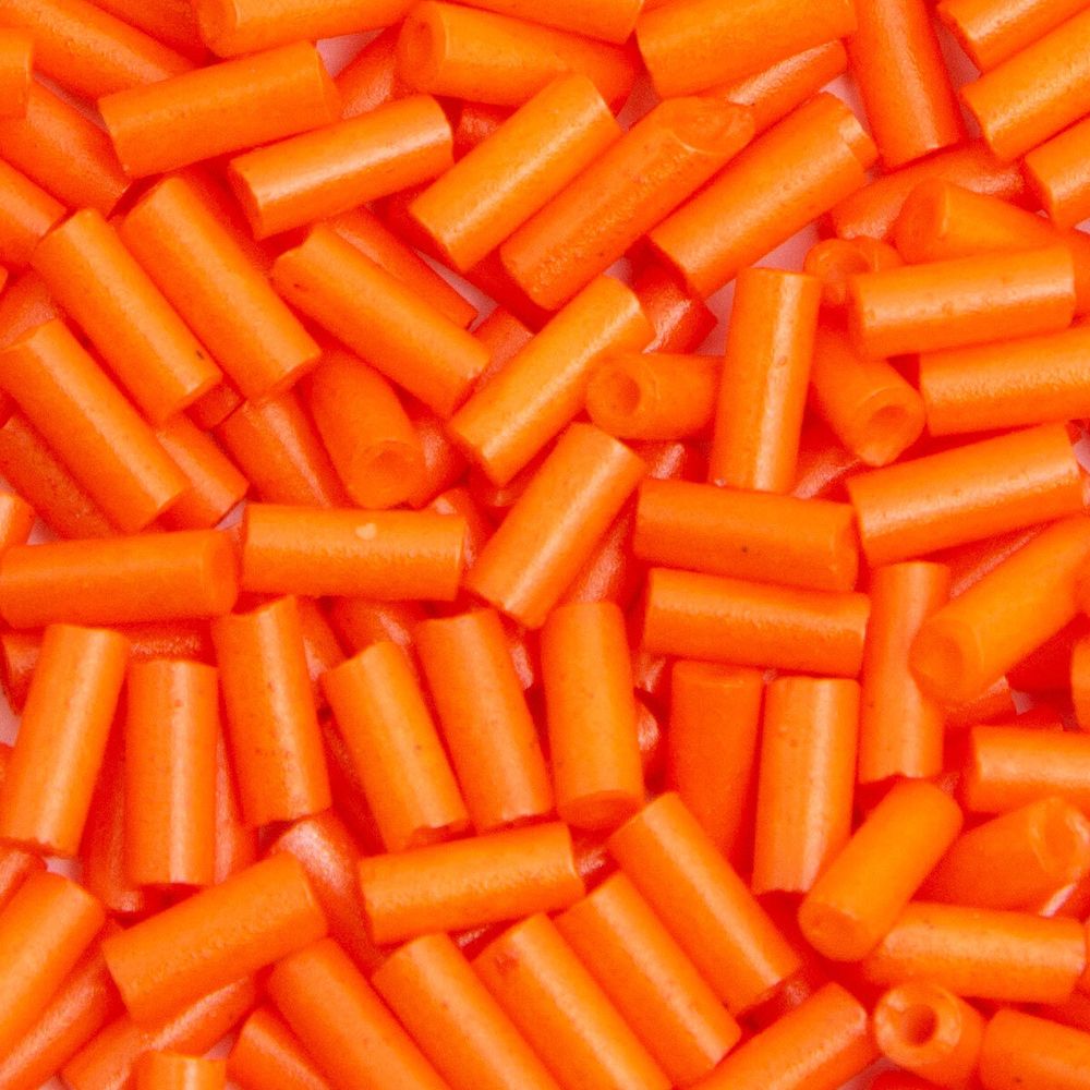 Стеклярус Astra&Craft 5 мм, 150 г (10х15 г), цв. 50 оранжевый/непрозрачный