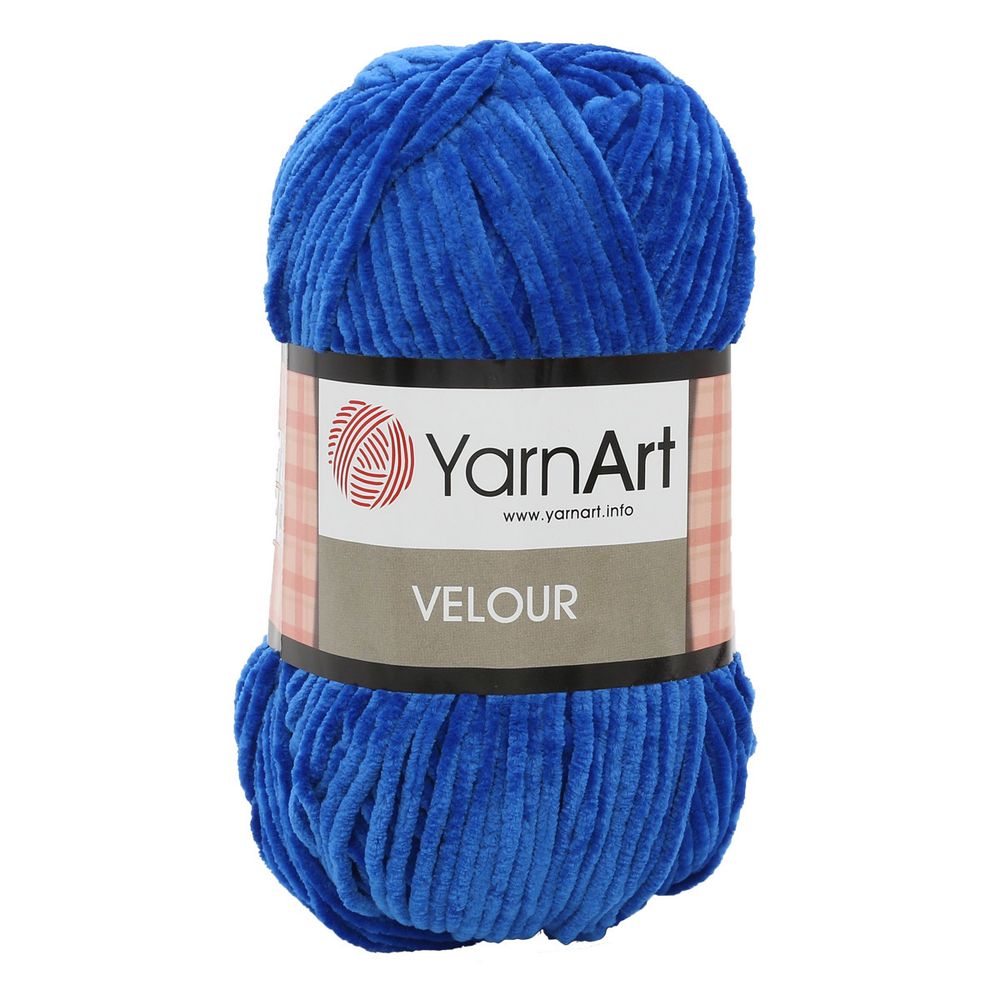 Пряжа YarnArt (ЯрнАрт) Velour / уп.5 мот. по 100 г, 170м, 857 синий