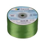 Лента атласная 2-сторонняя 50.0 мм / 33±2 метра, 085 серо-зеленый, Gamma AL-50D