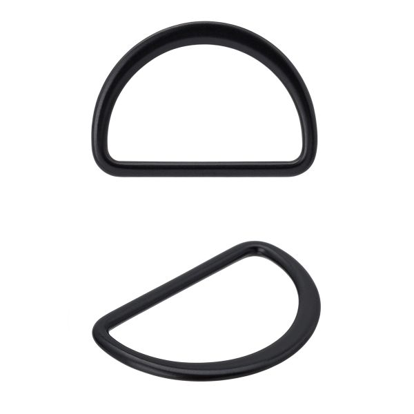 Полукольцо литое металл плоское 30мм, черный матовый, ГНУ14467, 20 шт