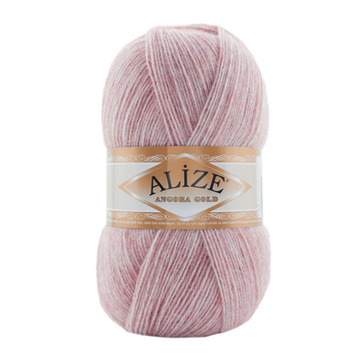Пряжа Alize (Ализе) Angora Gold / уп.5 мот. по 100 г, 550м, 664 бледно-лиловый