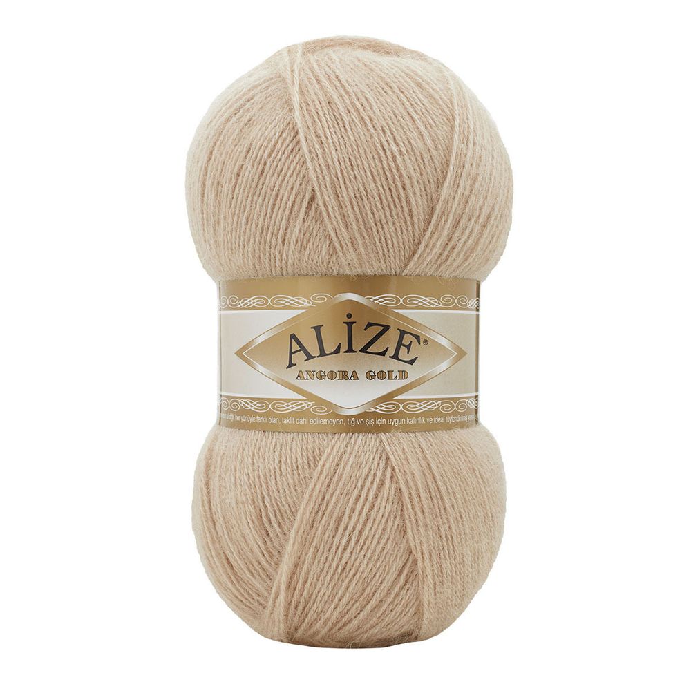 Пряжа Alize (Ализе) Angora Gold / уп.5 мот. по 100 г, 550м, 524 беж