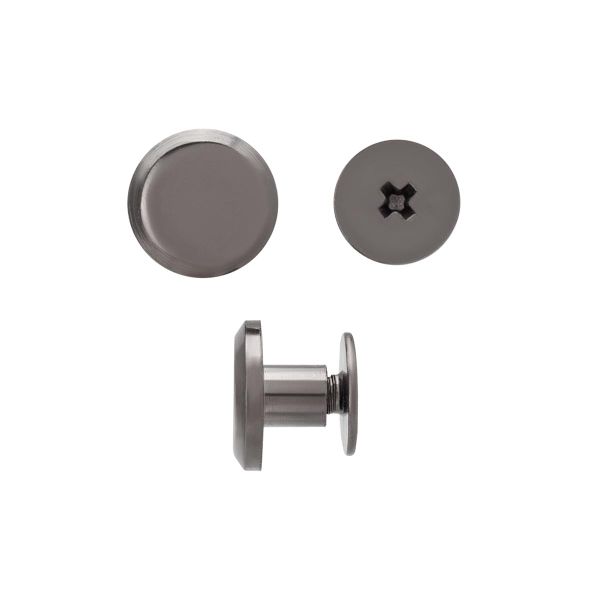 Винт кобурный ⌀ 9мм, металл, 10 шт, т.никель, ZMP-010