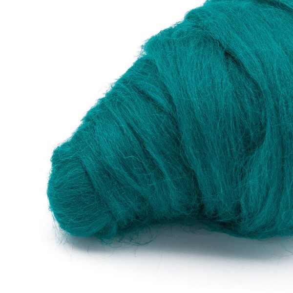 Шерсть для валяния полутонкая, 50 гр., Astra&Craft, 041 изумруд