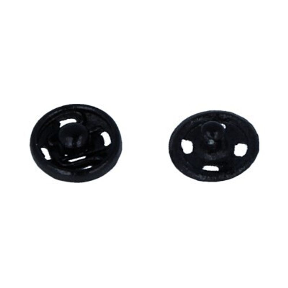Кнопка пришивная металл ⌀7.0 мм, 10 шт, черный, Gamma KL-070