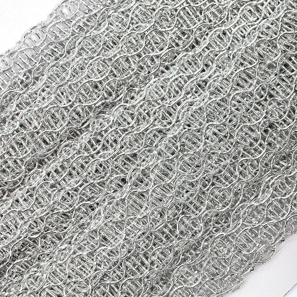 Тесьма отделочная 12 мм / 13.71 метров, TBY 916 цв.серебро