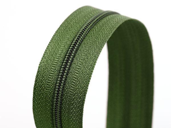 Молния рулонная витая (спираль) Т3 (3 мм) УСИЛЕННАЯ, НА БОБИНЕ, S-879 хаки (цв.SBS) / кор. 1200 метров