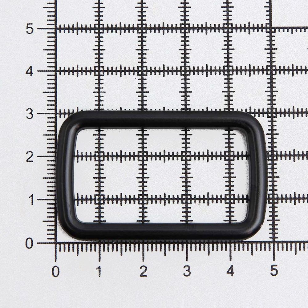 Рамка прямоугольная металл 40 мм /49х30 мм/ черный матовый, ГУ12749, 4 шт