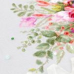 Набор для вышивания нитками Чудесная игла, Букет с амариллисом 36х27см