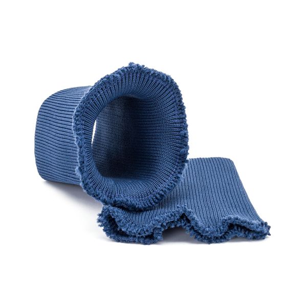 Манжеты трикотажные 9.0х9.5 см, 1 пара, средней плотности 14 кл, 1х1, 8102 синий
