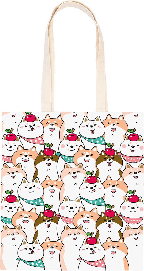 Раскраска на сумке Фрея RWCB-009, Веселые Акита-ину