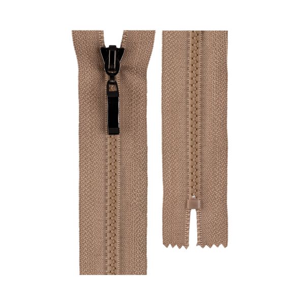 Молния трактор Т5 (5 мм) 1 зам., н/раз., 16 см, с брелоком, 282 серо-бежевый, G3051 Gamma, 10 шт