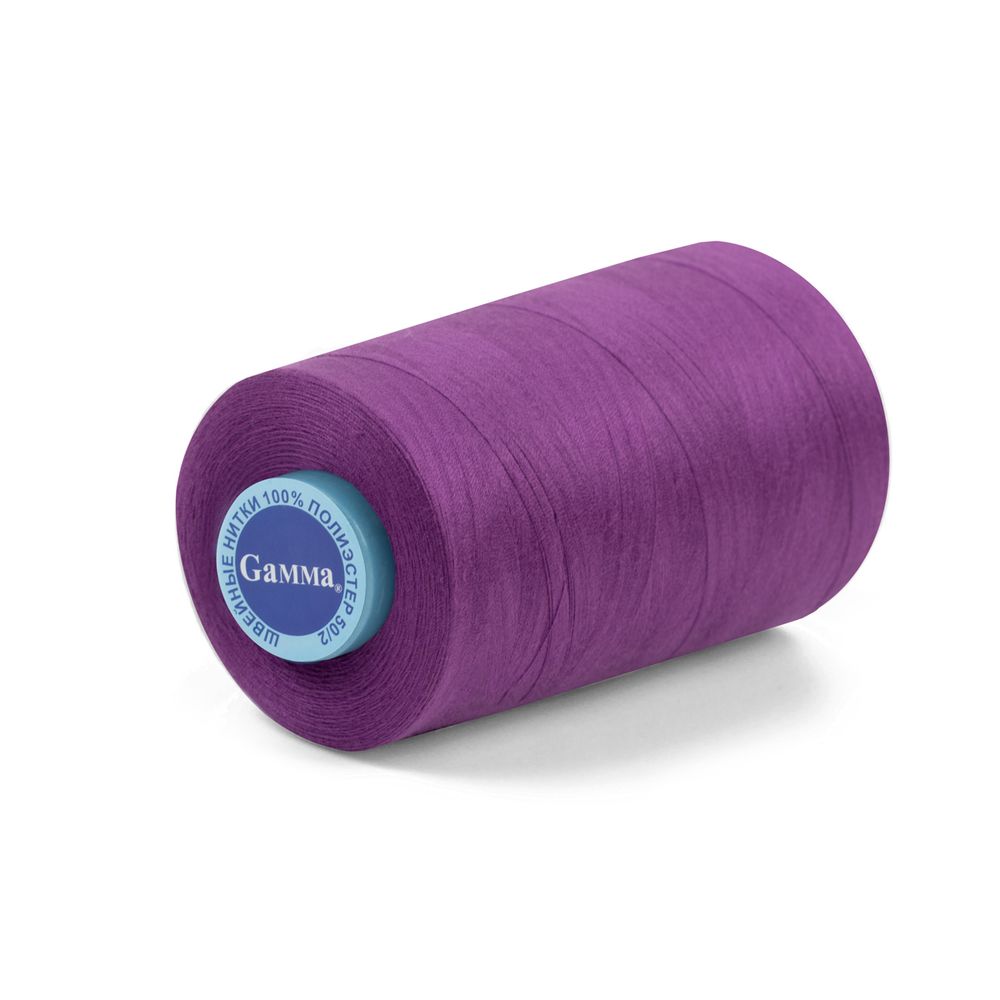 Нитки универсальные Gamma 50/2, 4570 м (5000 ярд) / 1 кат., 180 лиловый