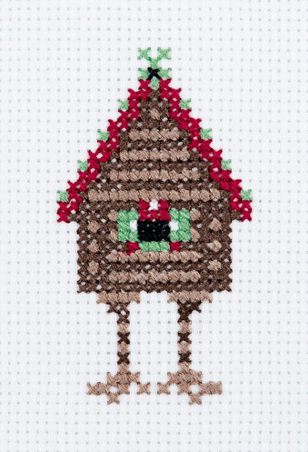 Набор для вышивания Klart 12-061, Избушка, 7.5х11 см