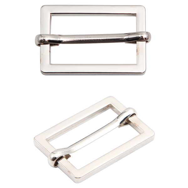 Рамка регулировочная металл литая с подвижной планкой 25 мм /31х21 мм, ⌀3 мм/, никель, 4 шт