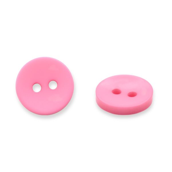 Пуговицы 2 прокола 18L, 11 мм, (Pink (розовый)), NE74, 144 шт