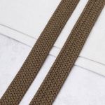 Стропа (ременная лента) 34 мм / 22.86 метра, [49.32 г/пог.м], плетеная эластичная, 09 т.бежевый, 3Al296